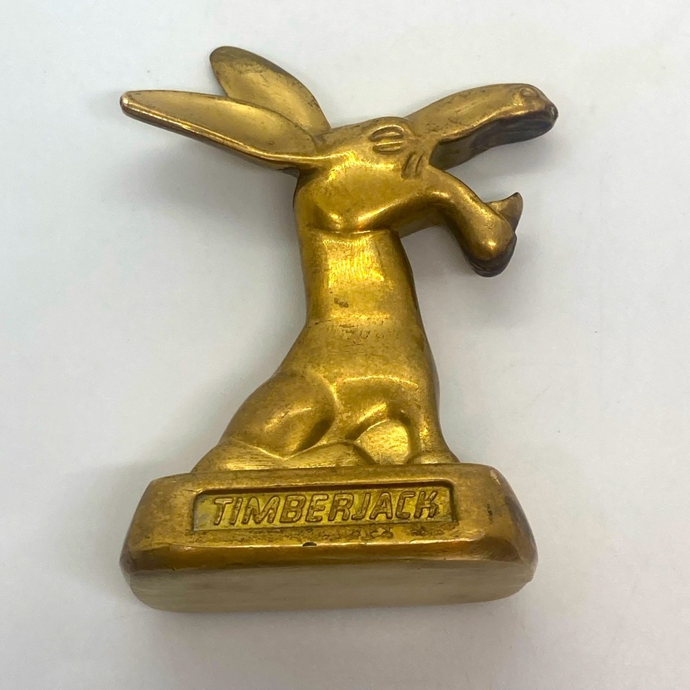 Vtg Timberjack Machines LTD Solid Brass Metal Donkey Bottle Opener | 3” Height